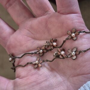 Artisan Dogwood Necklace and Earring set